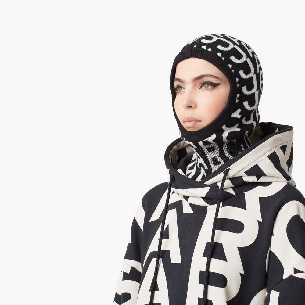 Accesorios Para El Cabello Marc Jacobs Monogram Balaclava Mujer Negras | JSIL-18574