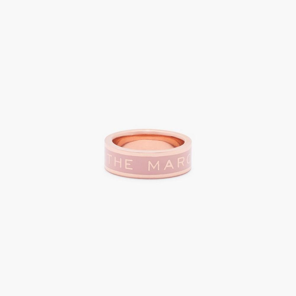 Anillos Marc Jacobs Medallion Mujer Rosas Doradas | NIXC-95142