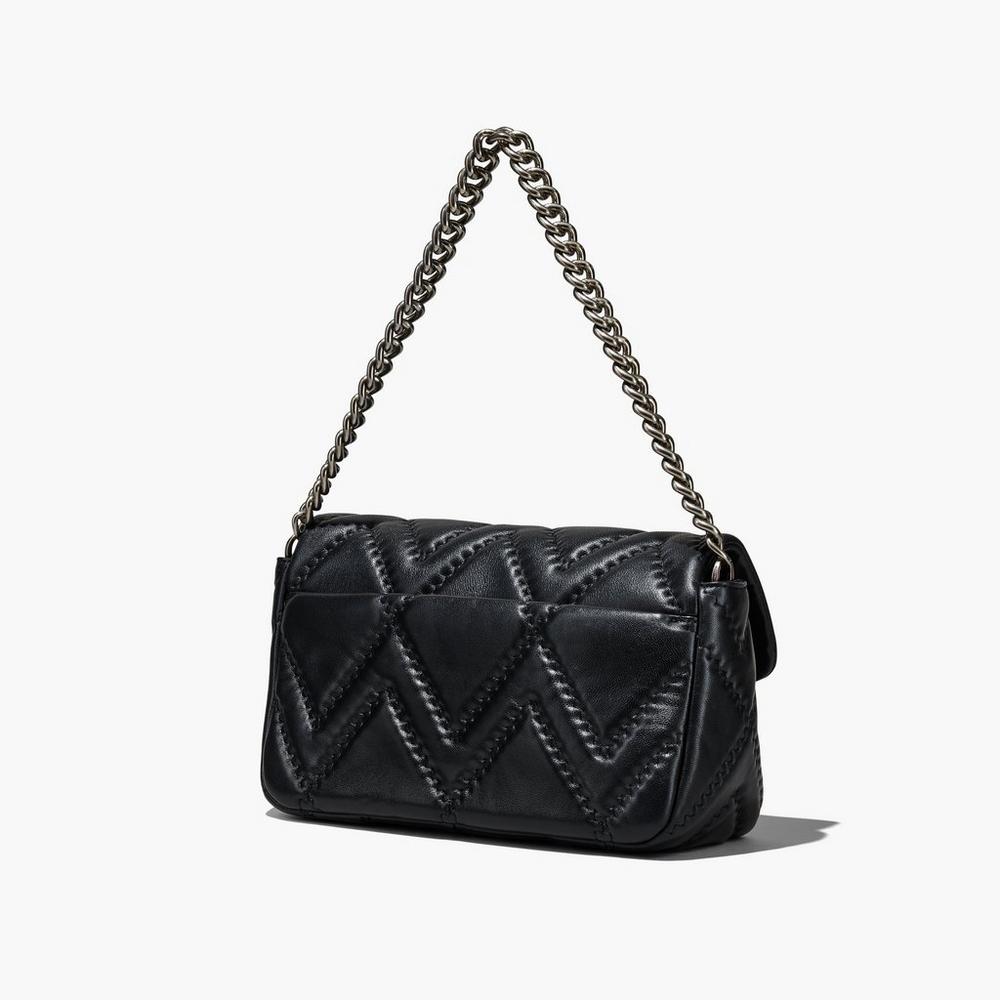 Bolsa De Hombro Marc Jacobs Acolchado Leather J Marc Large Mujer Negras | LXPR-28734