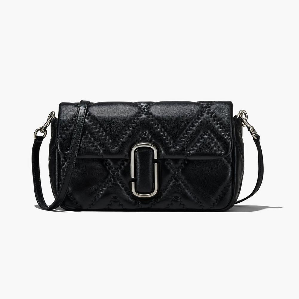 Bolsa De Hombro Marc Jacobs Acolchado Leather J Marc Large Mujer Negras | LXPR-28734