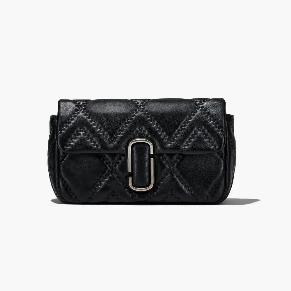 Bolsa De Hombro Marc Jacobs Acolchado Leather J Marc Large Mujer Negras | LXPR-28734