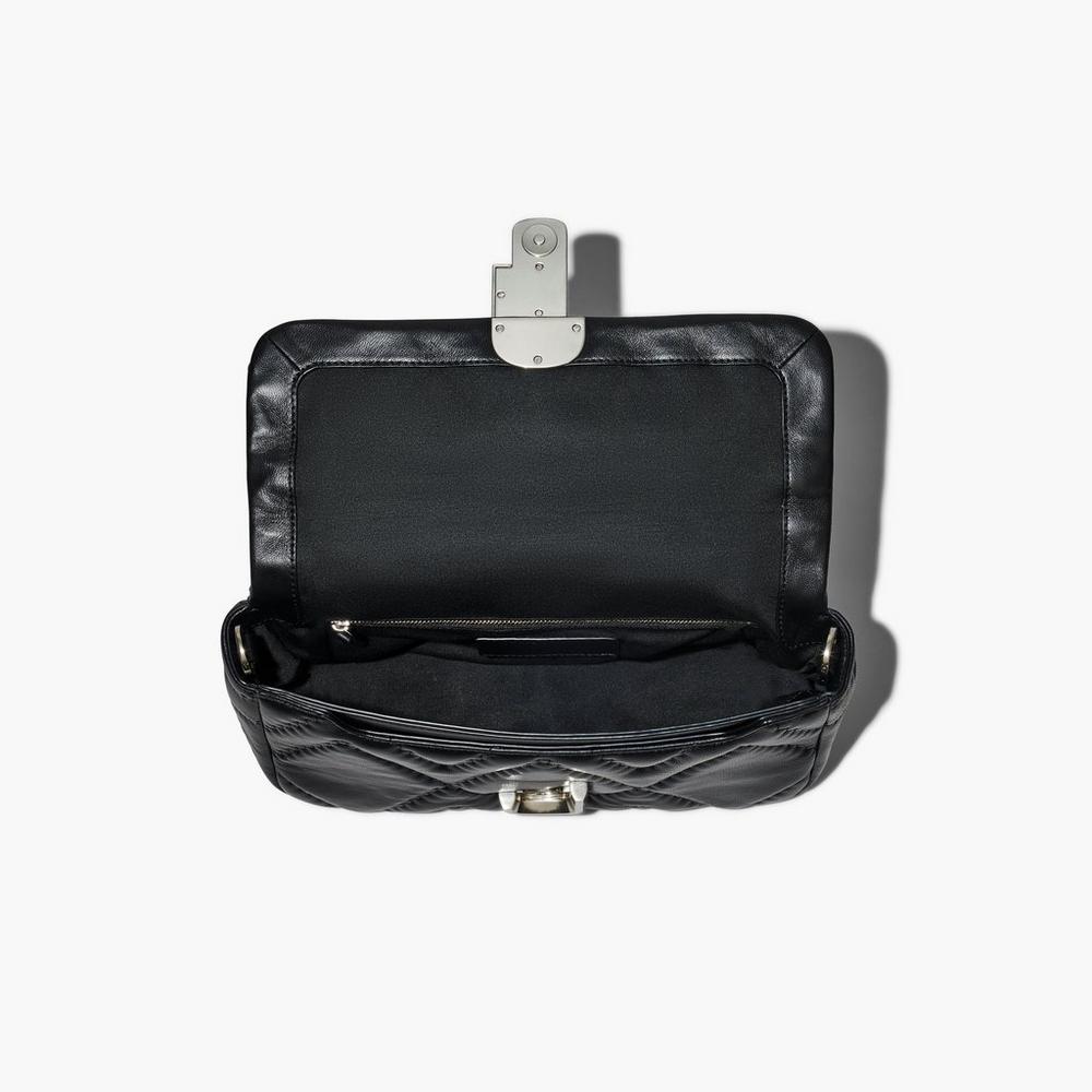 Bolsa De Hombro Marc Jacobs Acolchado Leather J Marc Large Mujer Negras | LXPR-28734