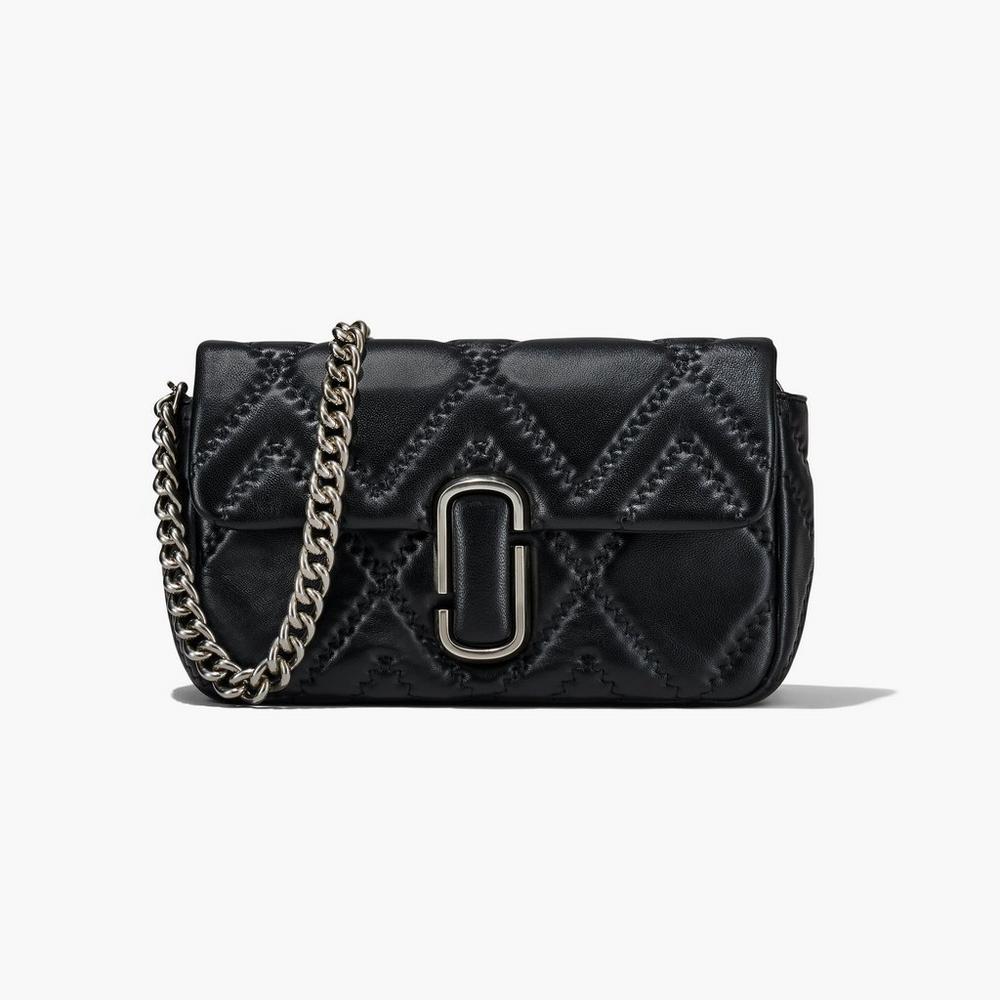 Bolsa De Hombro Marc Jacobs Acolchado Leather J Marc Large Mujer Negras | LXPR-28734