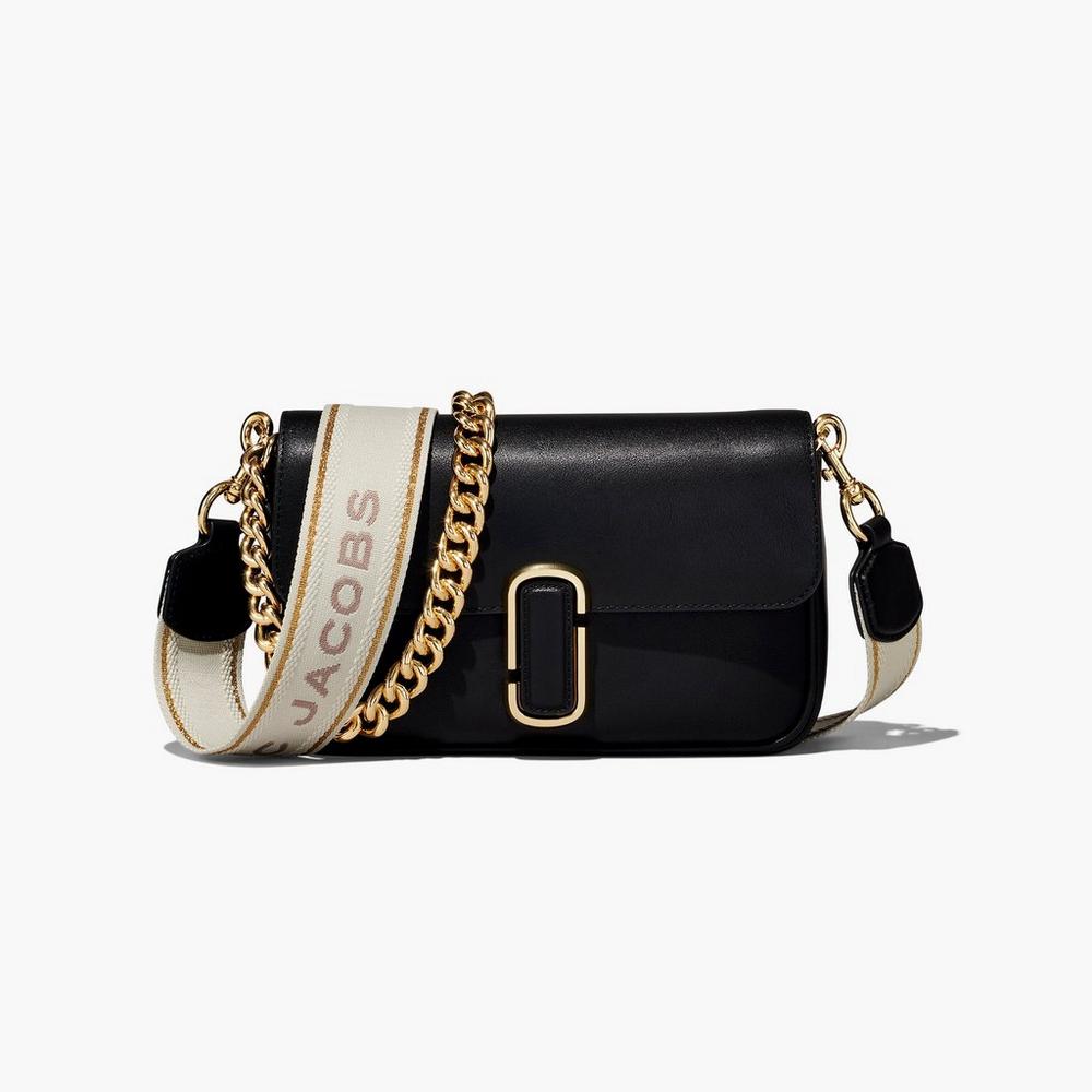 Bolsa De Hombro Marc Jacobs J Marc Soft Mujer Negras | COPJ-28140