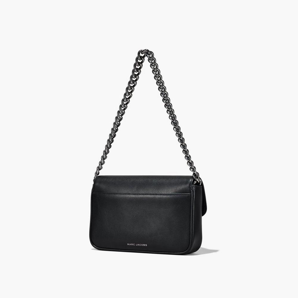 Bolsa De Hombro Marc Jacobs J Marc Soft Mujer Negras | DTZF-04563