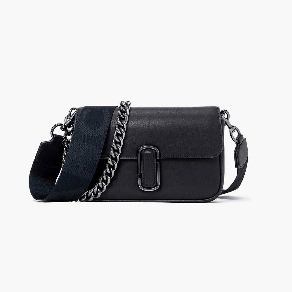 Bolsa De Hombro Marc Jacobs J Marc Soft Mujer Negras | DTZF-04563