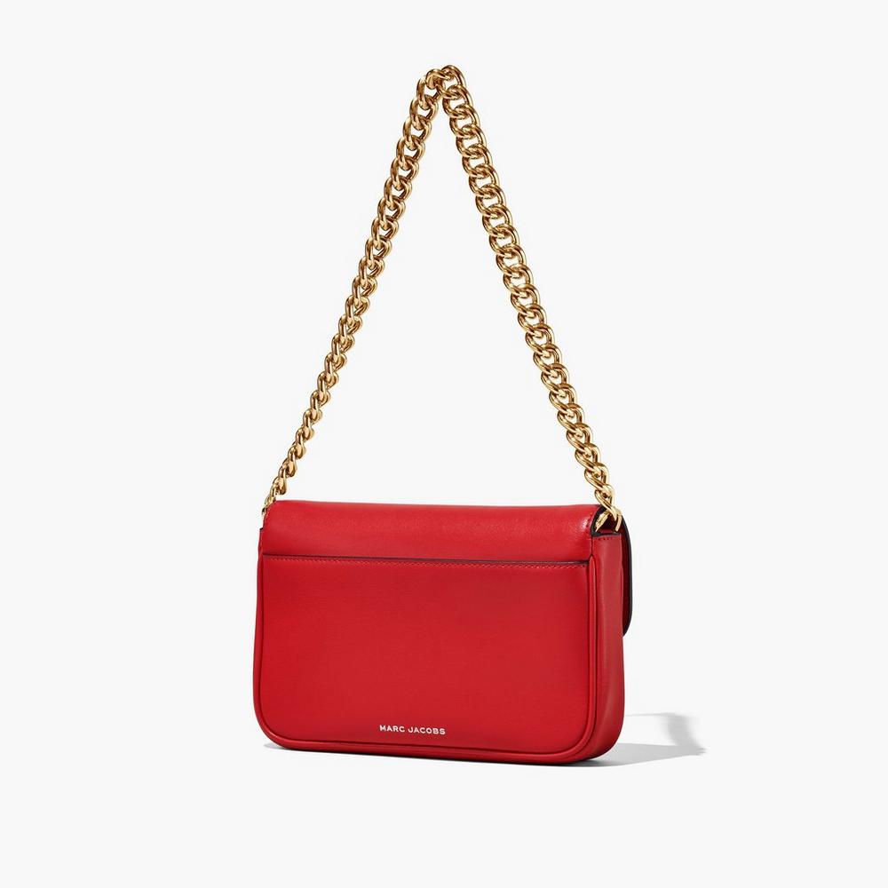 Bolsa De Hombro Marc Jacobs J Marc Soft Mujer Rojas | IXNM-97185