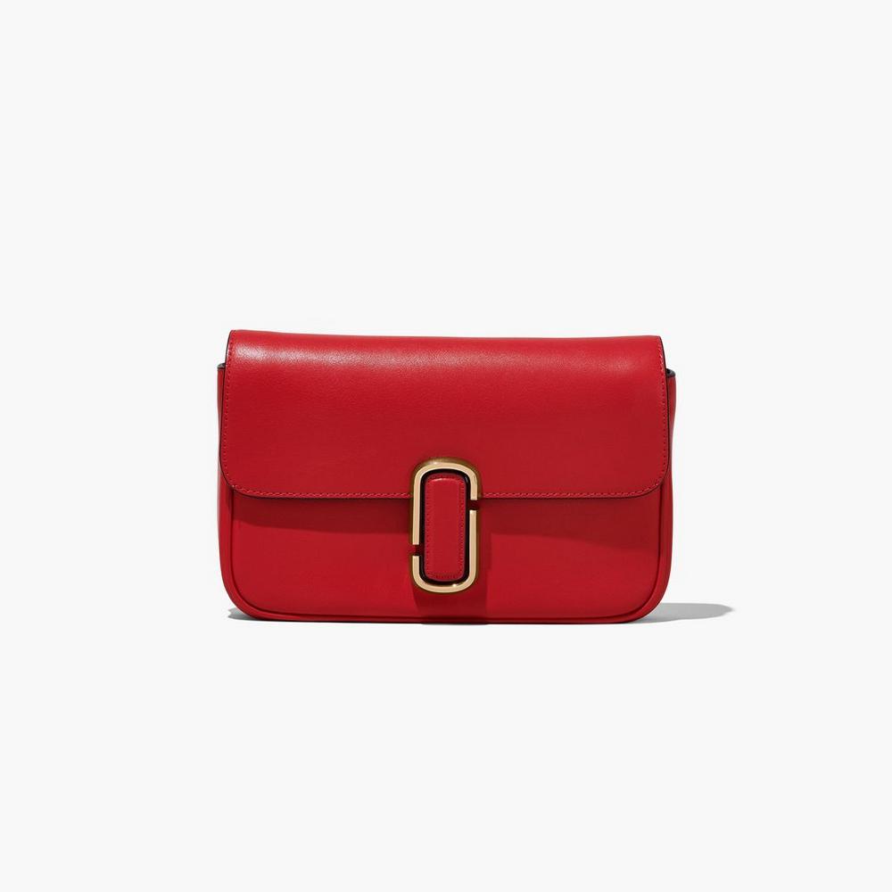 Bolsa De Hombro Marc Jacobs J Marc Soft Mujer Rojas | IXNM-97185