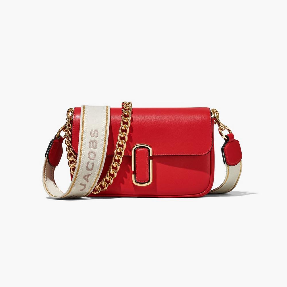 Bolsa De Hombro Marc Jacobs J Marc Soft Mujer Rojas | IXNM-97185