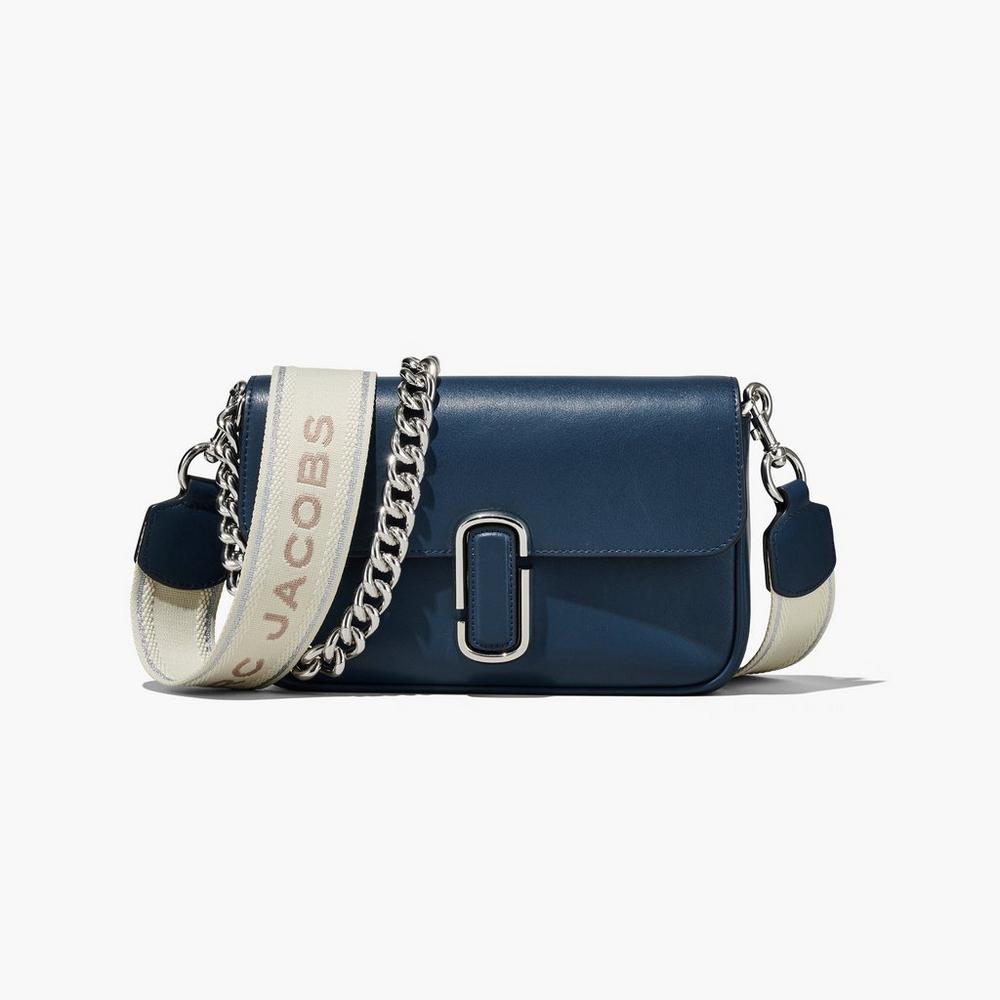 Bolsa De Hombro Marc Jacobs J Marc Soft Mujer Azules | VYKG-61738