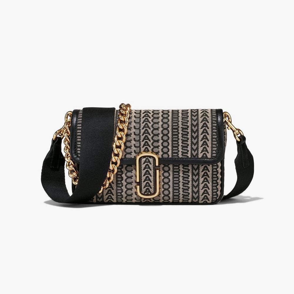 Bolsa De Hombro Marc Jacobs Monogram J Marc Mujer Beige Multicolor | DTIZ-53642