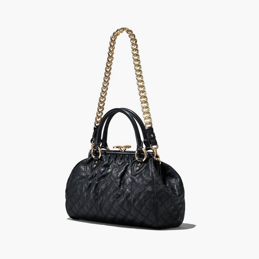 Bolsa De Hombro Marc Jacobs Re-Edition Acolchado Leather Mujer Negras | MTAE-80923