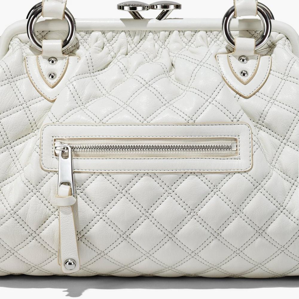 Bolsa De Hombro Marc Jacobs Re-Edition Acolchado Leather Mujer Blancas | TDVO-30217