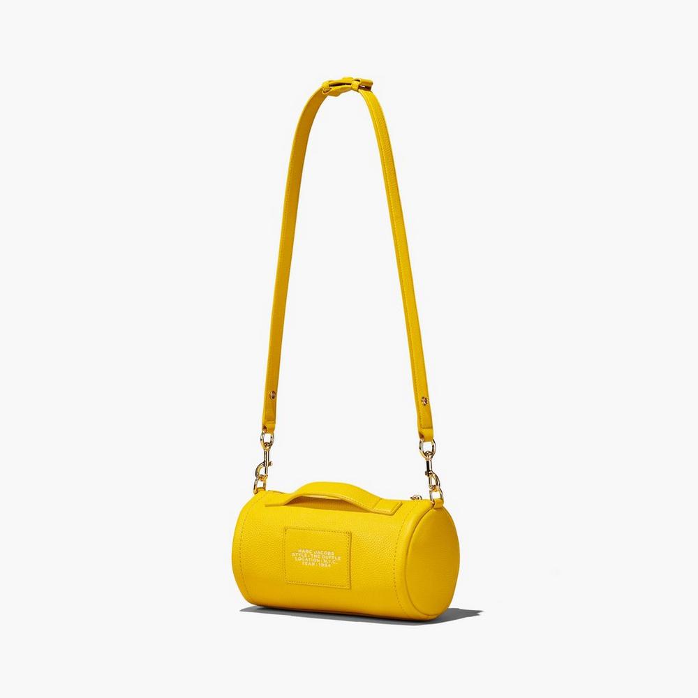 Bolsa Duffle Marc Jacobs Leather Mujer Amarillo | VBHU-38475