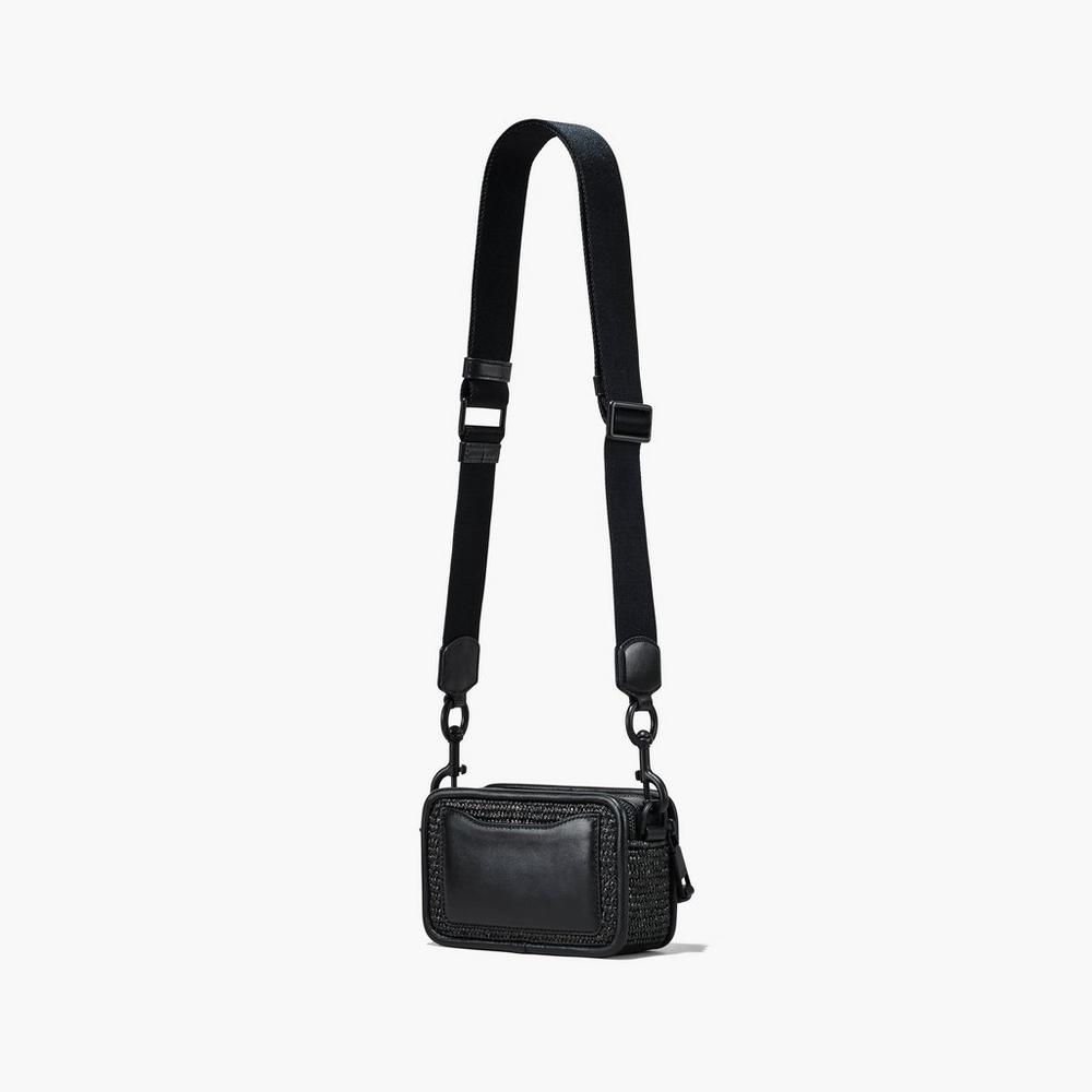 Bolsa Snapshot Marc Jacobs Woven DTM Mujer Negras | XBYJ-96513