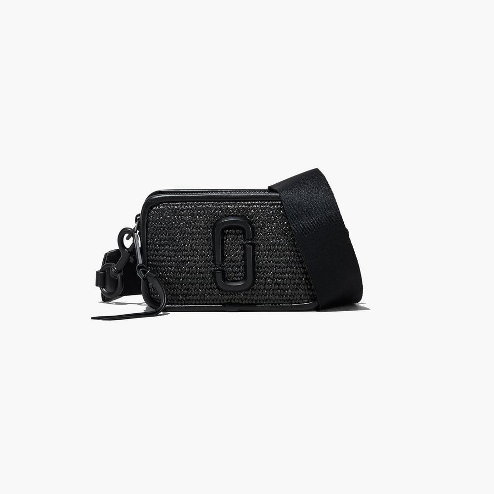 Bolsa Snapshot Marc Jacobs Woven DTM Mujer Negras | XBYJ-96513