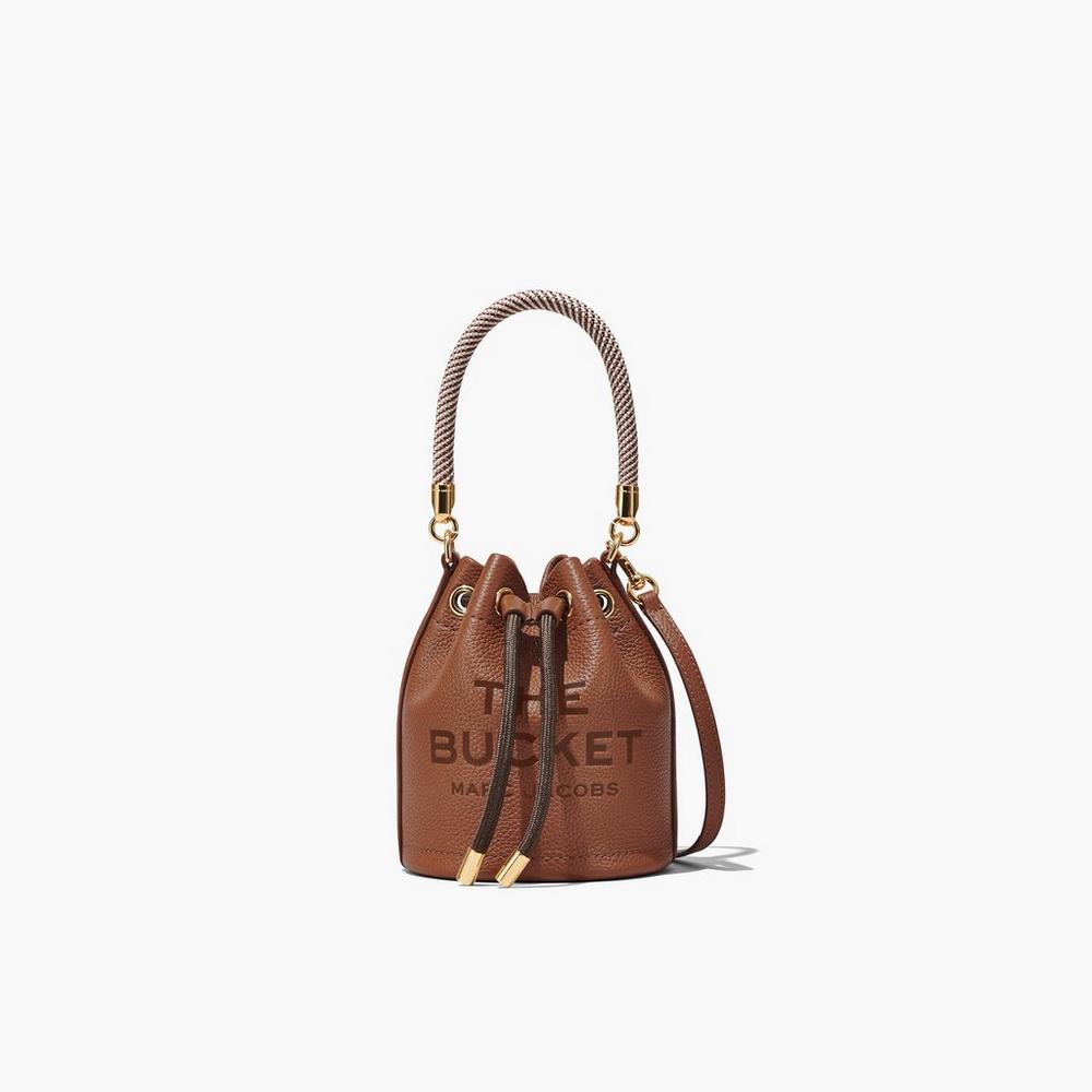 Bolso Saco Marc Jacobs Leather Micro Mujer Marrones | CFWY-49761