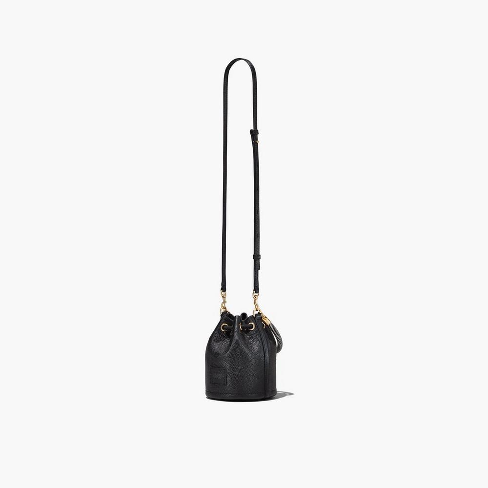 Bolso Saco Marc Jacobs Leather Micro Mujer Negras | DNQV-51420