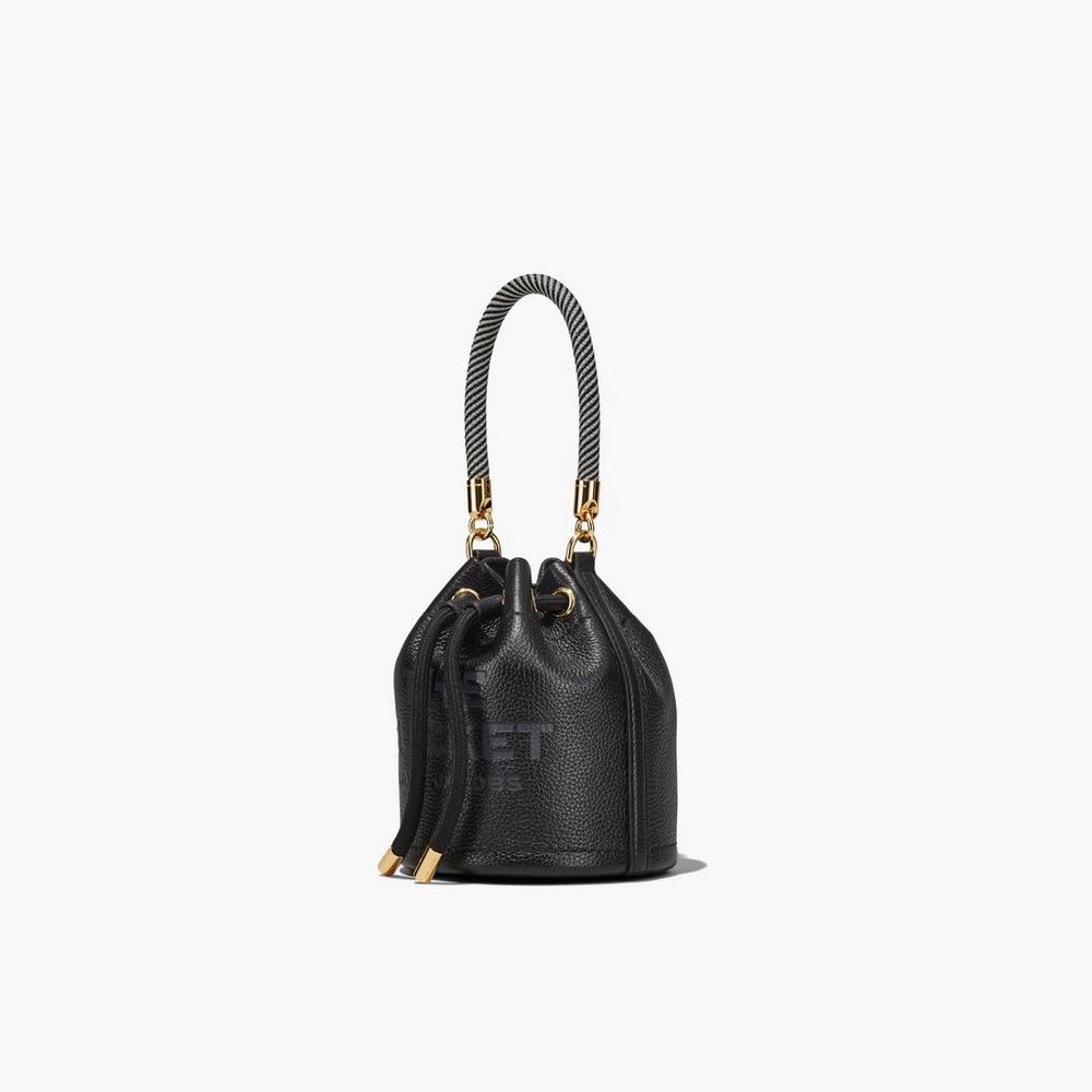 Bolso Saco Marc Jacobs Leather Micro Mujer Negras | DNQV-51420