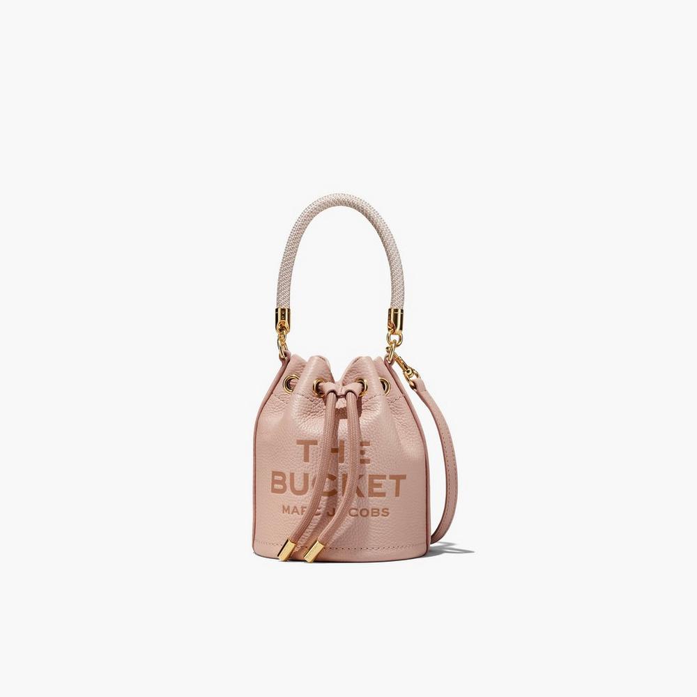 Bolso Saco Marc Jacobs Leather Micro Mujer Rosas | EJBG-42637