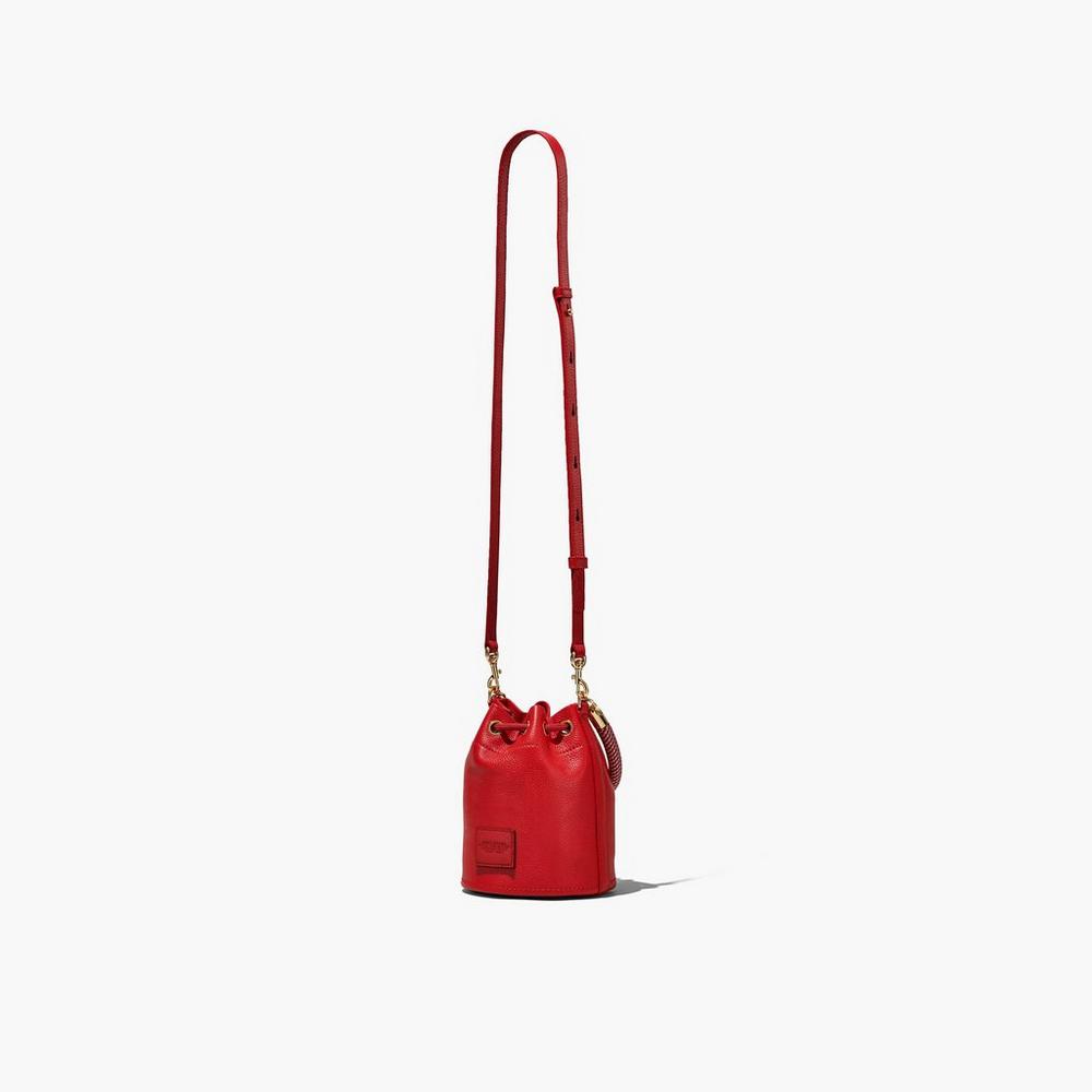 Bolso Saco Marc Jacobs Leather Micro Mujer Rojas | VJNE-16890