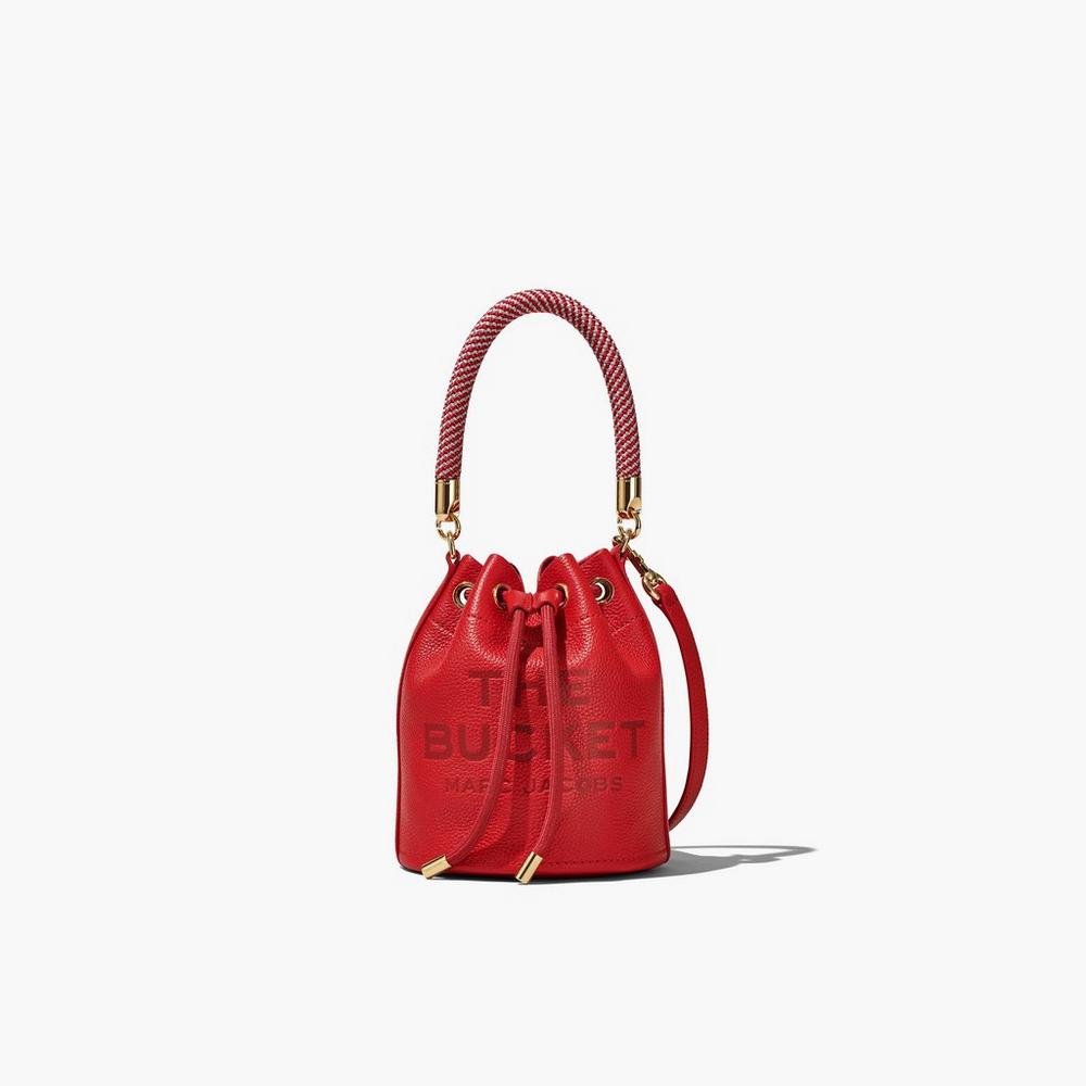 Bolso Saco Marc Jacobs Leather Micro Mujer Rojas | VJNE-16890