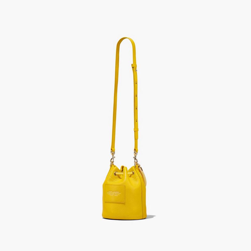 Bolso Saco Marc Jacobs Leather Mujer Amarillo | TFZJ-14923