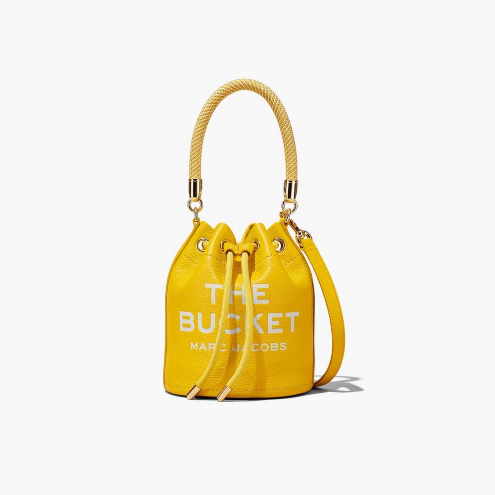 Bolso Saco Marc Jacobs Leather Mujer Amarillo | TFZJ-14923