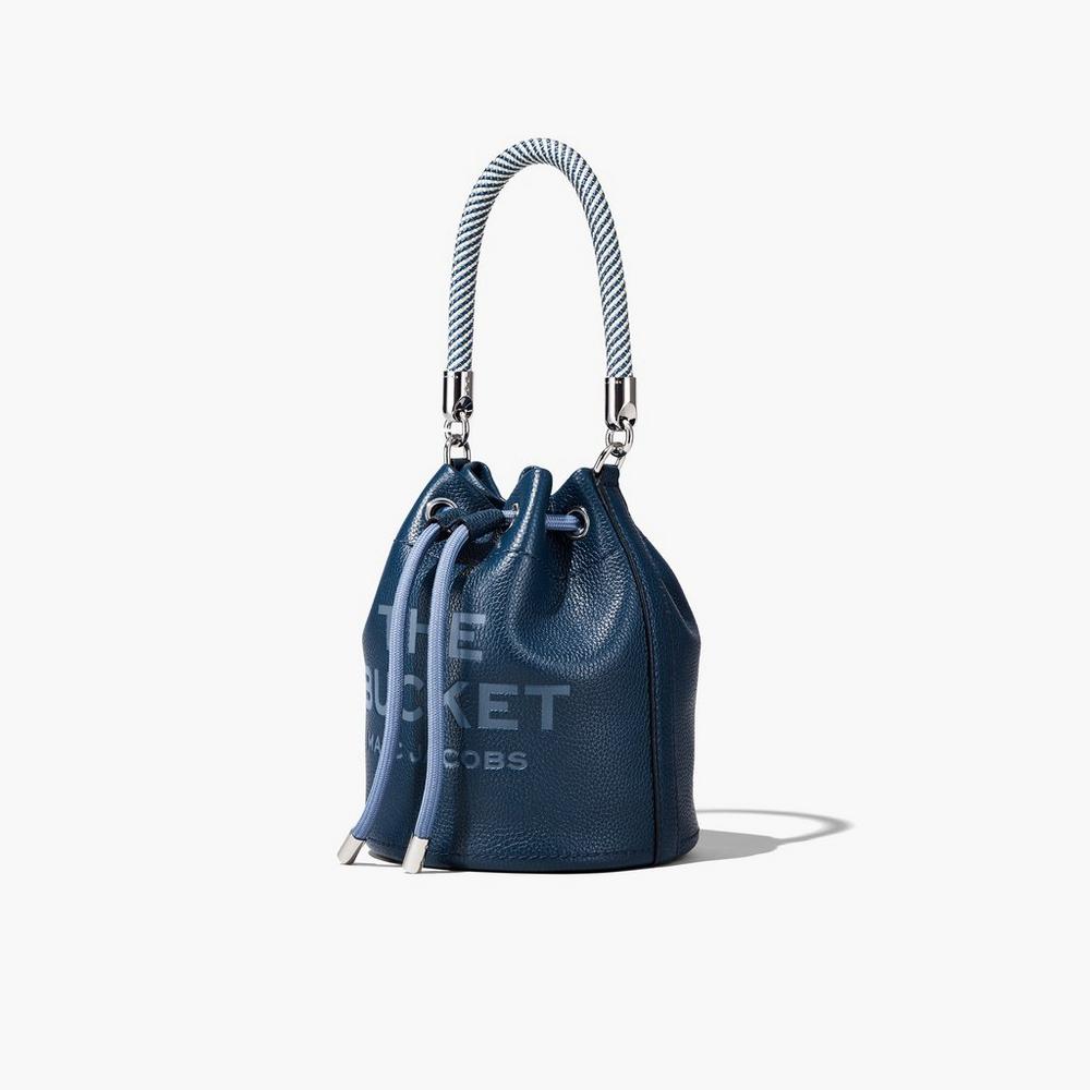 Bolso Saco Marc Jacobs Leather Mujer Azules | XIGD-14725