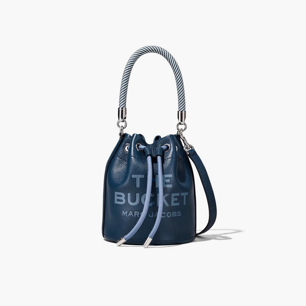 Bolso Saco Marc Jacobs Leather Mujer Azules | XIGD-14725