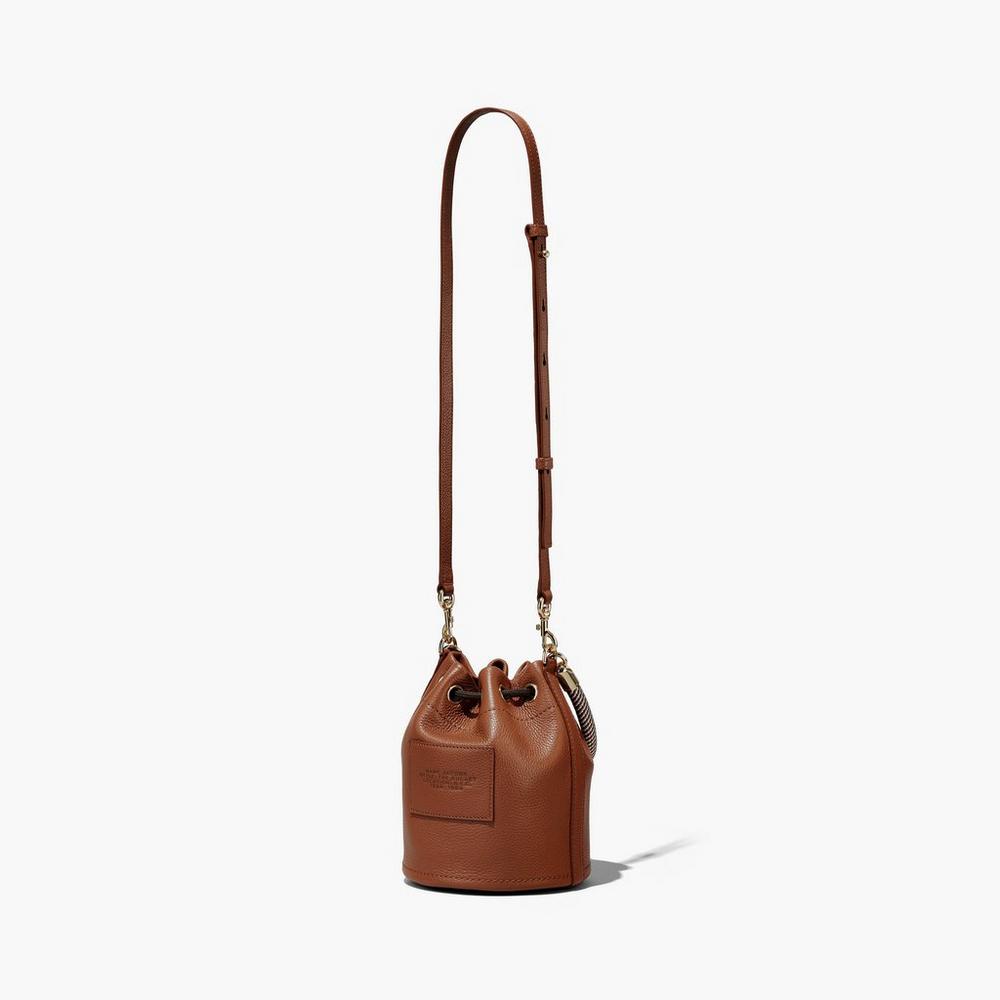 Bolso Saco Marc Jacobs Leather Mujer Marrones | IVBS-25073