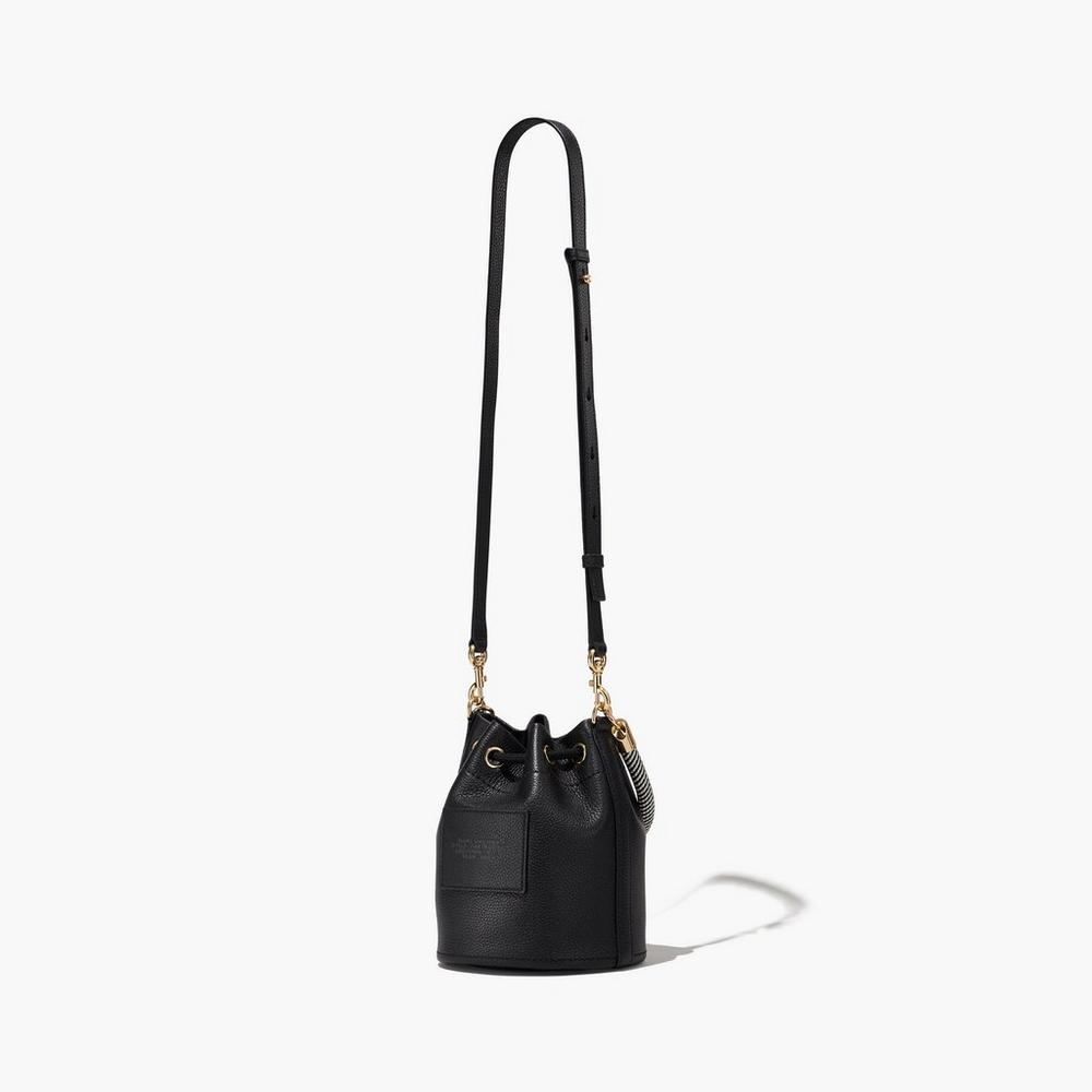 Bolso Saco Marc Jacobs Leather Mujer Negras | VEBF-56471