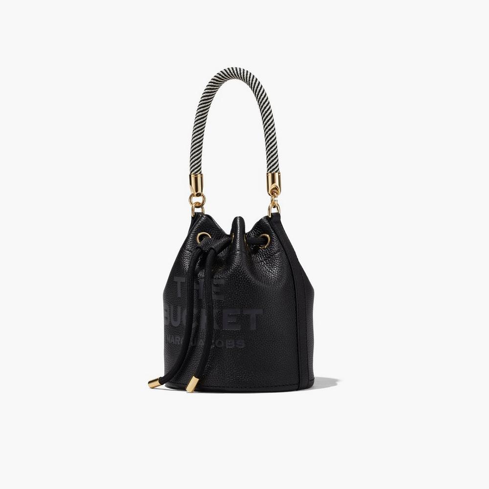 Bolso Saco Marc Jacobs Leather Mujer Negras | VEBF-56471