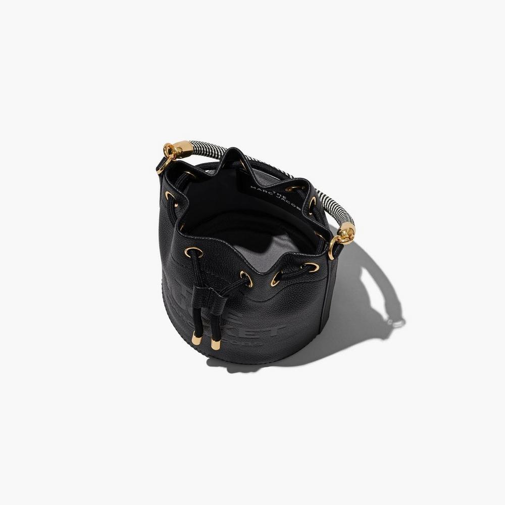 Bolso Saco Marc Jacobs Leather Mujer Negras | VEBF-56471