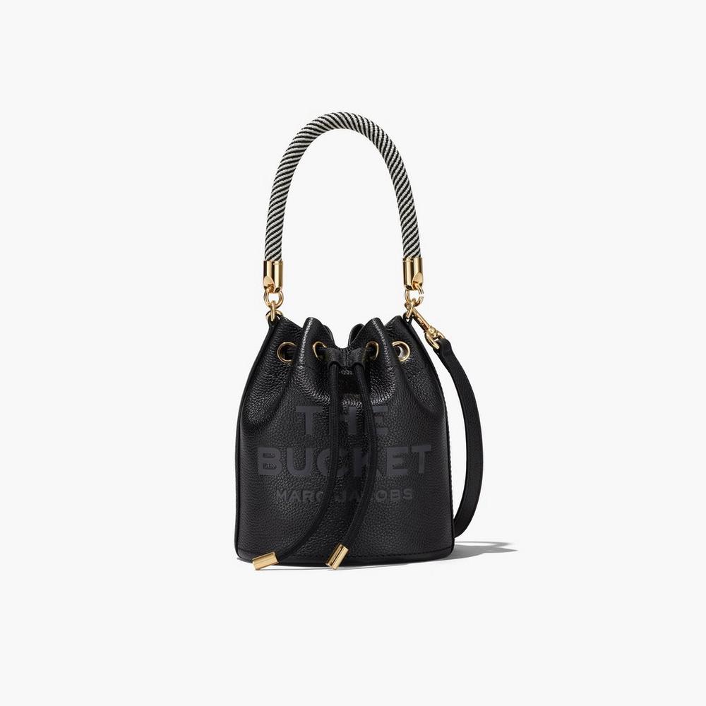 Bolso Saco Marc Jacobs Leather Mujer Negras | VEBF-56471