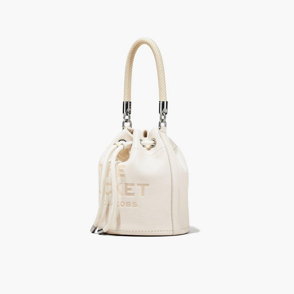 Bolso Saco Marc Jacobs Leather Mujer Plateadas | QWXO-74521