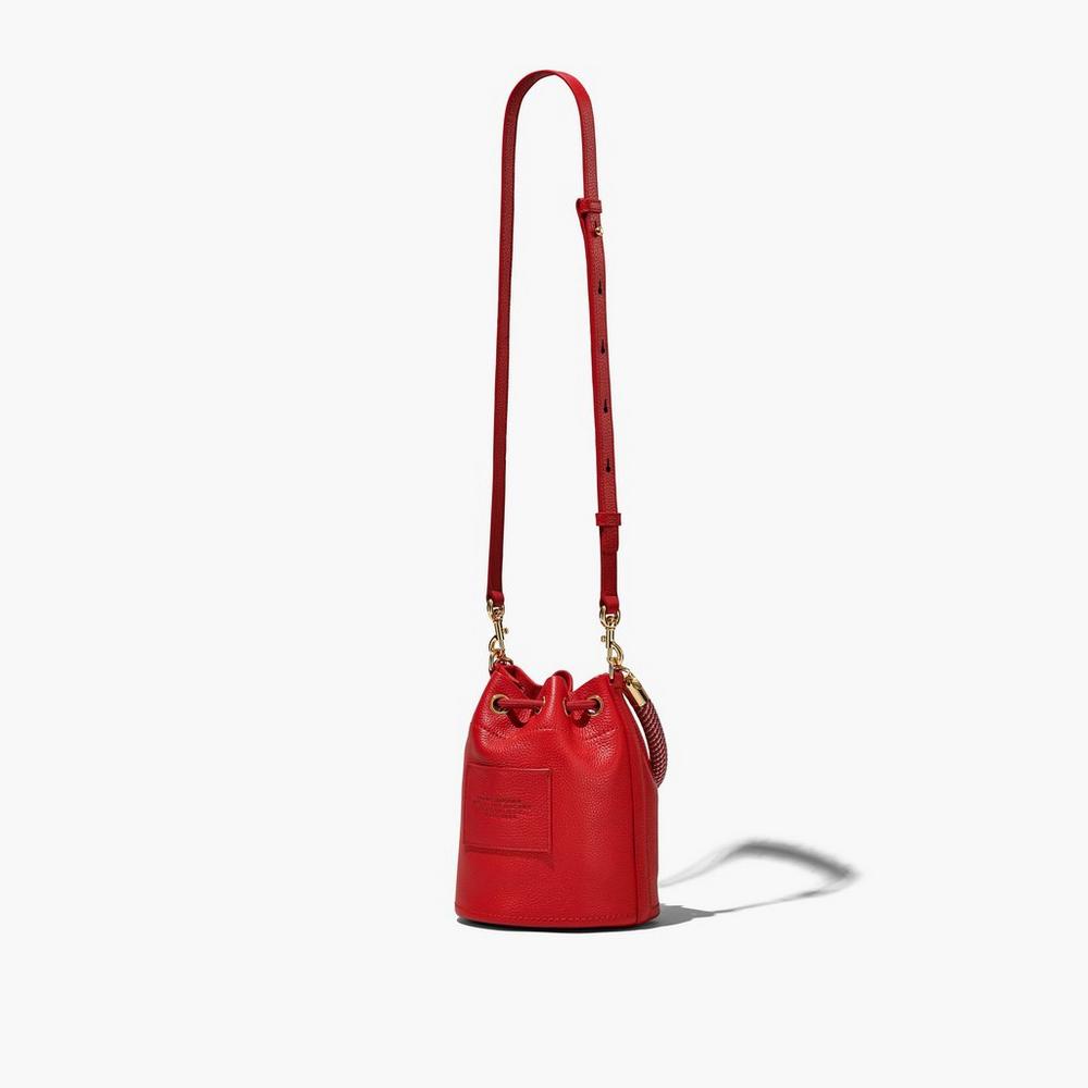 Bolso Saco Marc Jacobs Leather Mujer Rojas | FGSW-40721