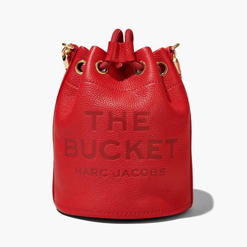 Bolso Saco Marc Jacobs Leather Mujer Rojas | FGSW-40721