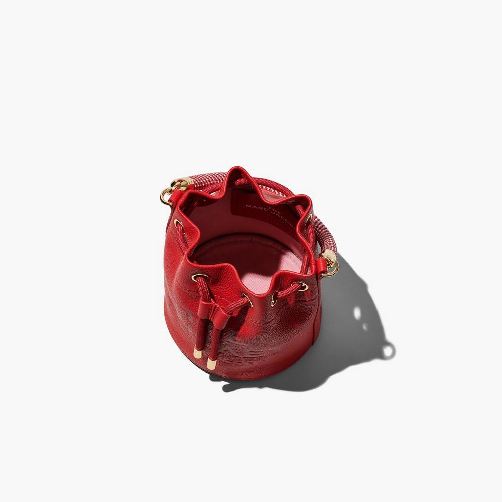 Bolso Saco Marc Jacobs Leather Mujer Rojas | FGSW-40721