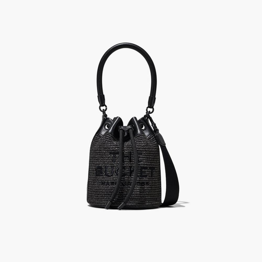 Bolso Saco Marc Jacobs Woven DTM Mujer Negras | QTOP-23647