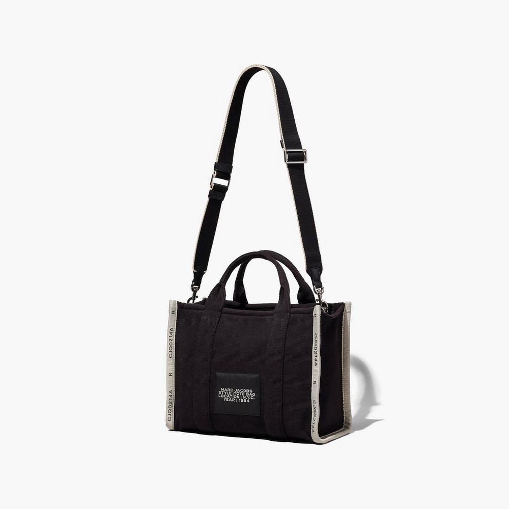 Bolso Tote Marc Jacobs Jacquard Medium Mujer Negras | WQFD-89026