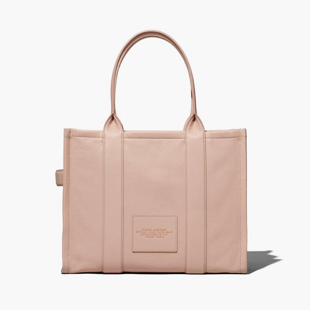 Bolso Tote Marc Jacobs Leather Large Mujer Rosas | XYNU-68230