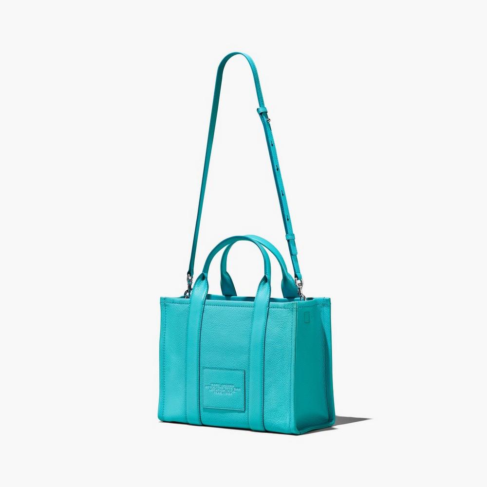 Bolso Tote Marc Jacobs Leather Medium Mujer Darkturquoise | HOYD-98132