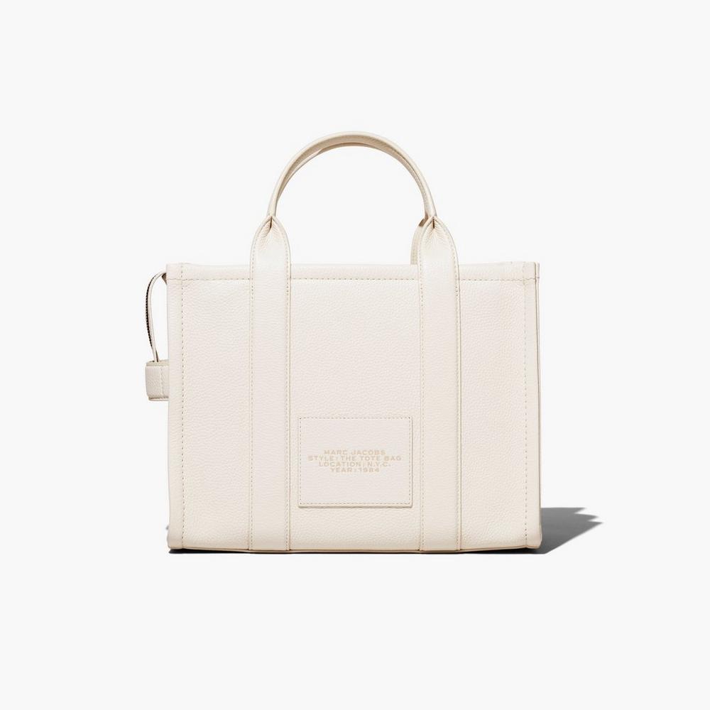 Bolso Tote Marc Jacobs Leather Medium Mujer Plateadas | JHCX-36014