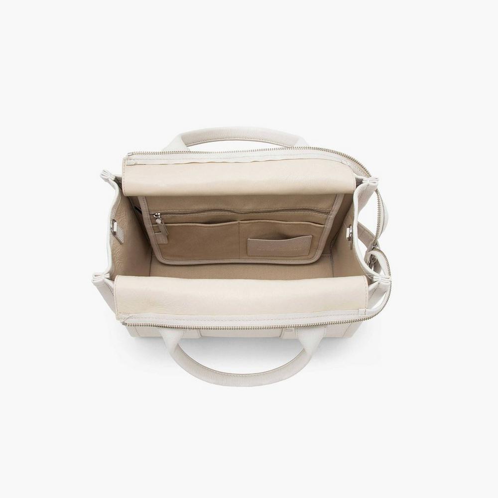 Bolso Tote Marc Jacobs Leather Medium Mujer Plateadas | JHCX-36014