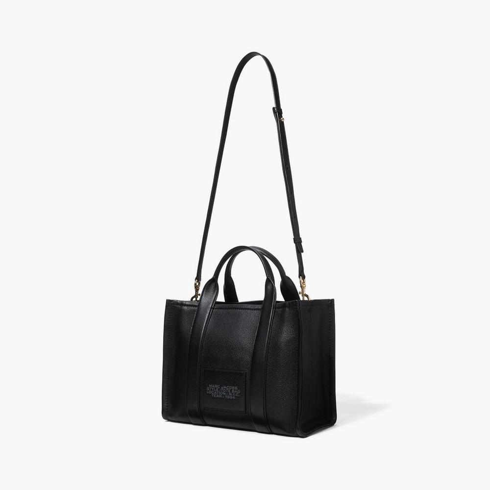 Bolso Tote Marc Jacobs Leather Medium Mujer Negras | MHWQ-12604