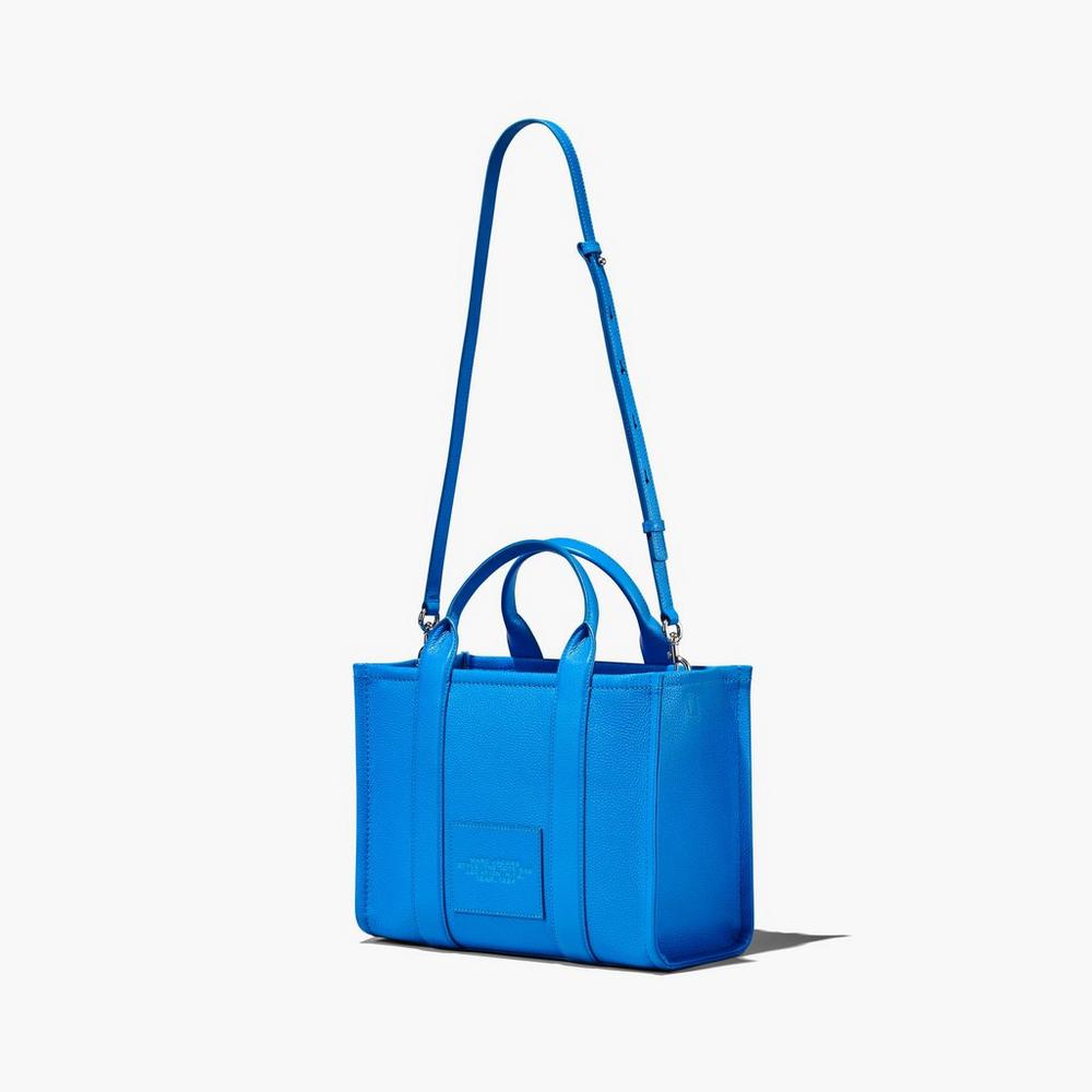 Bolso Tote Marc Jacobs Leather Medium Mujer Azules | PMCW-21087