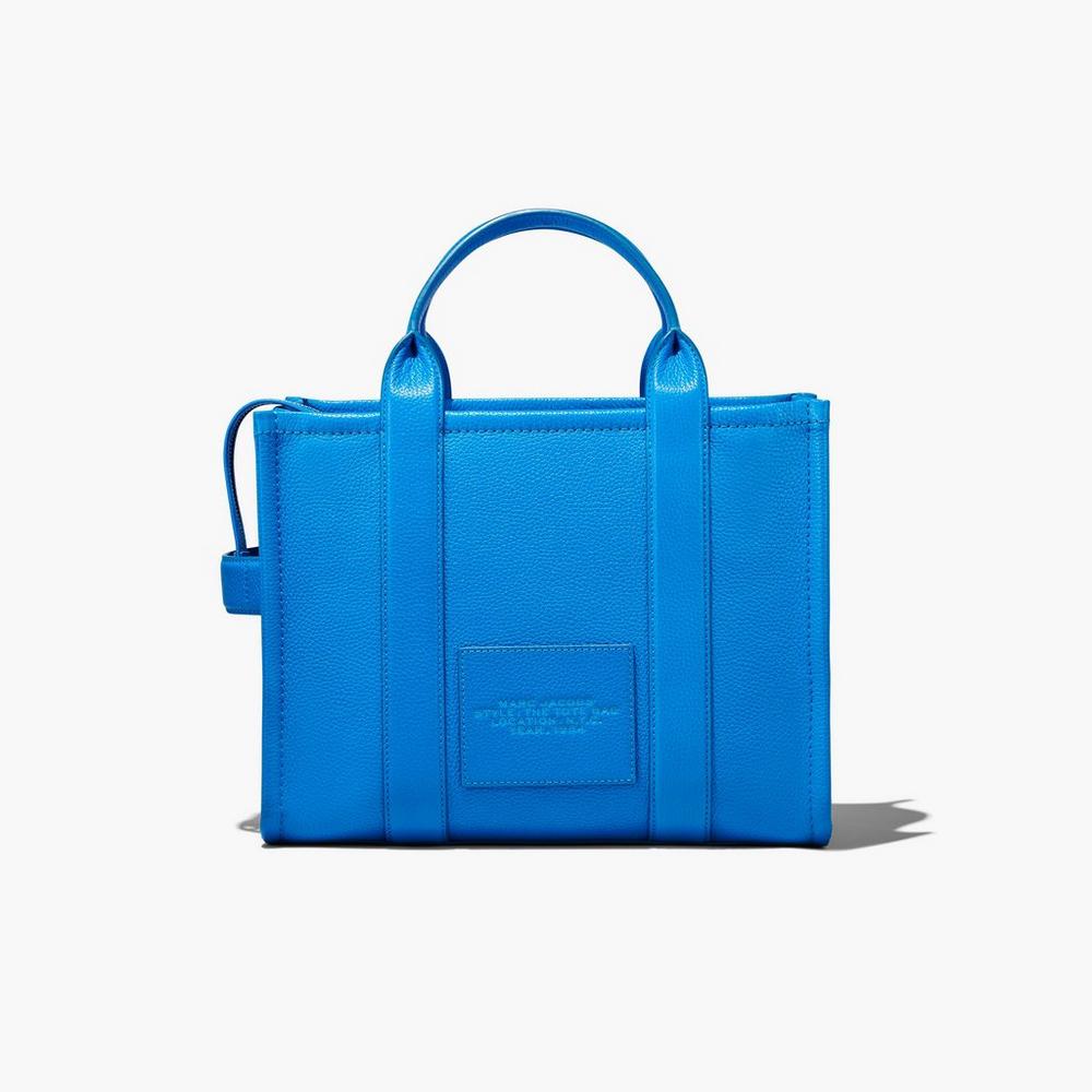 Bolso Tote Marc Jacobs Leather Medium Mujer Azules | PMCW-21087