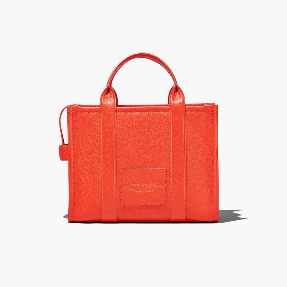 Bolso Tote Marc Jacobs Leather Medium Mujer Naranjas | UKZB-80795