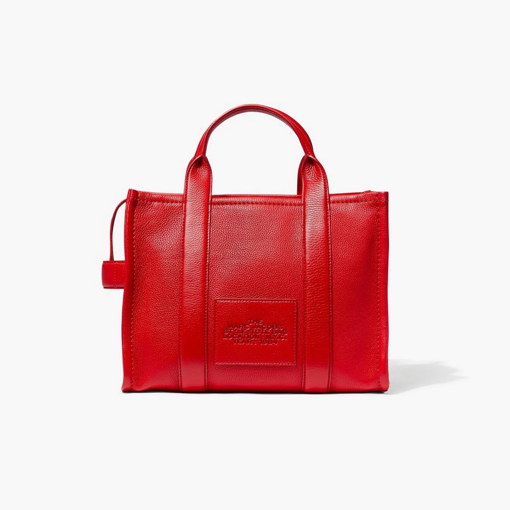 Bolso Tote Marc Jacobs Leather Medium Mujer Rojas | XZIR-39520